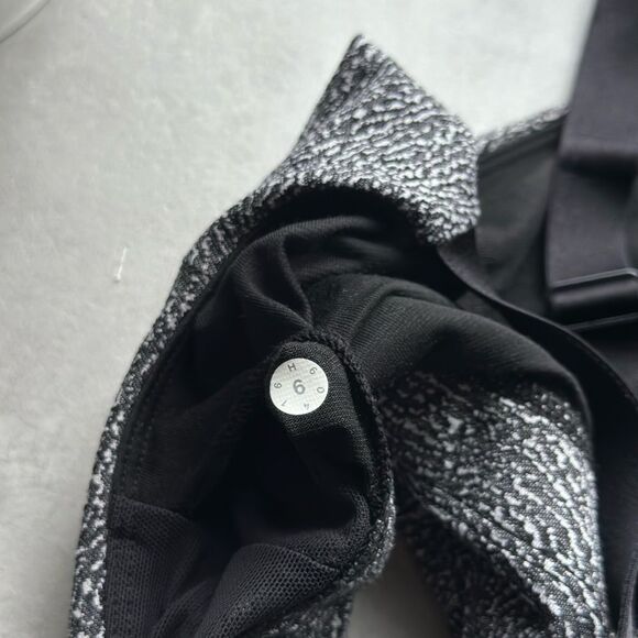 Women's Black and White Textured Bralette - Picture 6 of 9